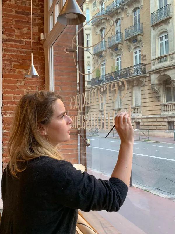 Peinture en lettres